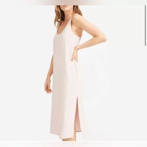 Everlane pink slip dress round neck size 16